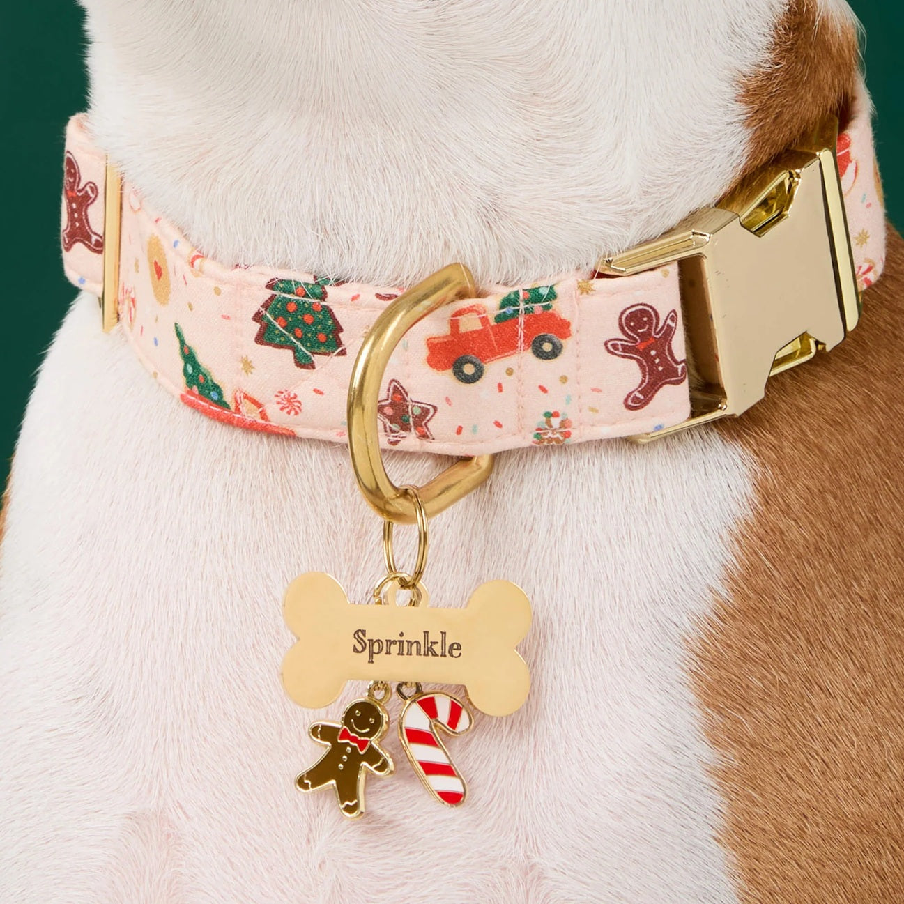 Dog Collar Charm: Gingerbread Man