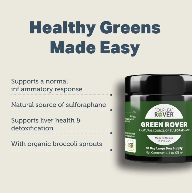 Four Leaf Rover Supplement for Dogs, Green Rover