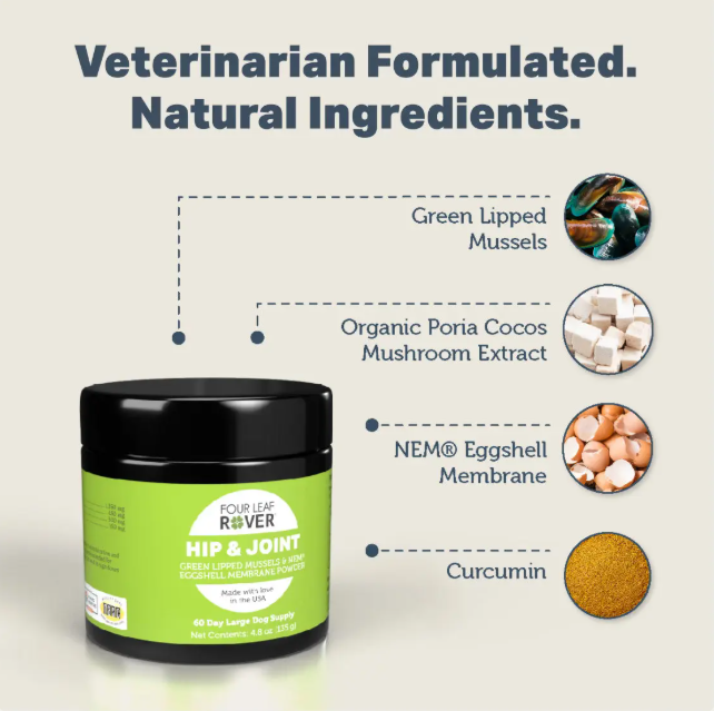 Four Leaf Rover Supplement for Dogs, Hip & Joint