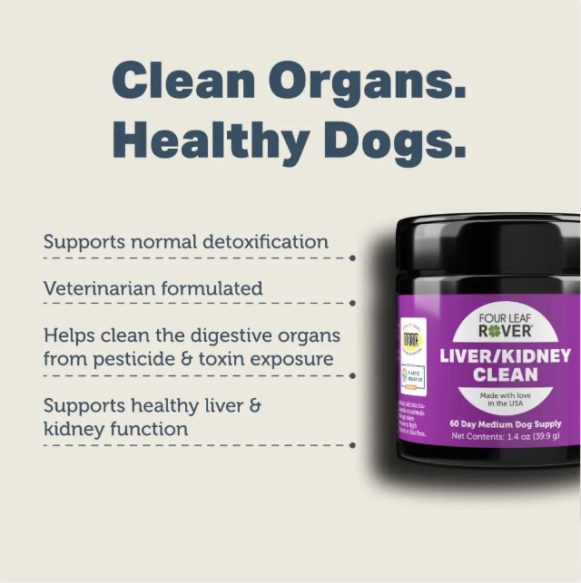 Four Leaf Rover Supplement for Dogs, Liver/Kidney Clean