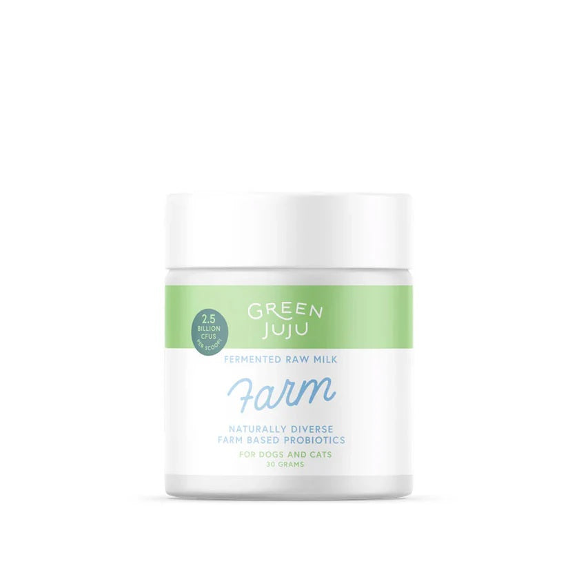 Green Juju Fermented raw goat milk powder pet supplement with organic artichoke fiber