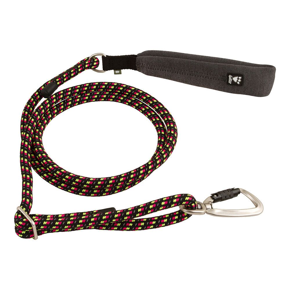 Hurtta Dog Leash: Adjustable Rope Eco, Neon Licorice