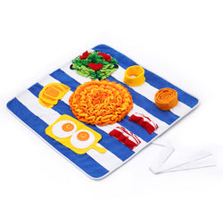 Dog Sniff and Search Interactive Nosework Snuffle Mat, the Breakfast