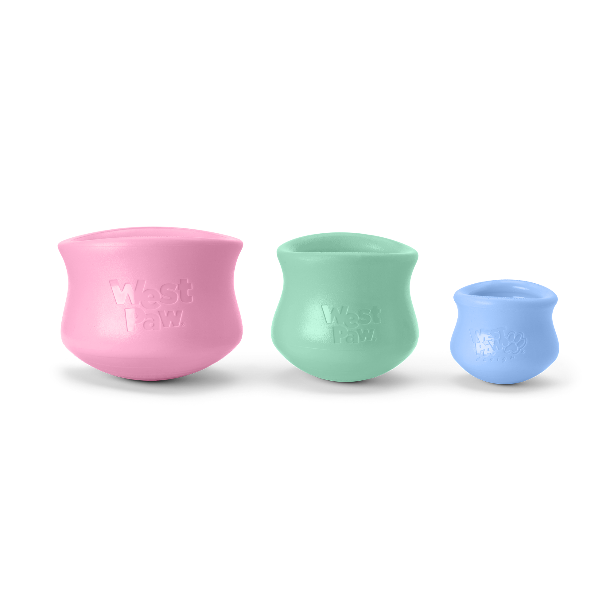 Interactive puzzle, food-dispensing dog toy, Zogoflex Toppl in Periwinkle (Spring Limited Edition)