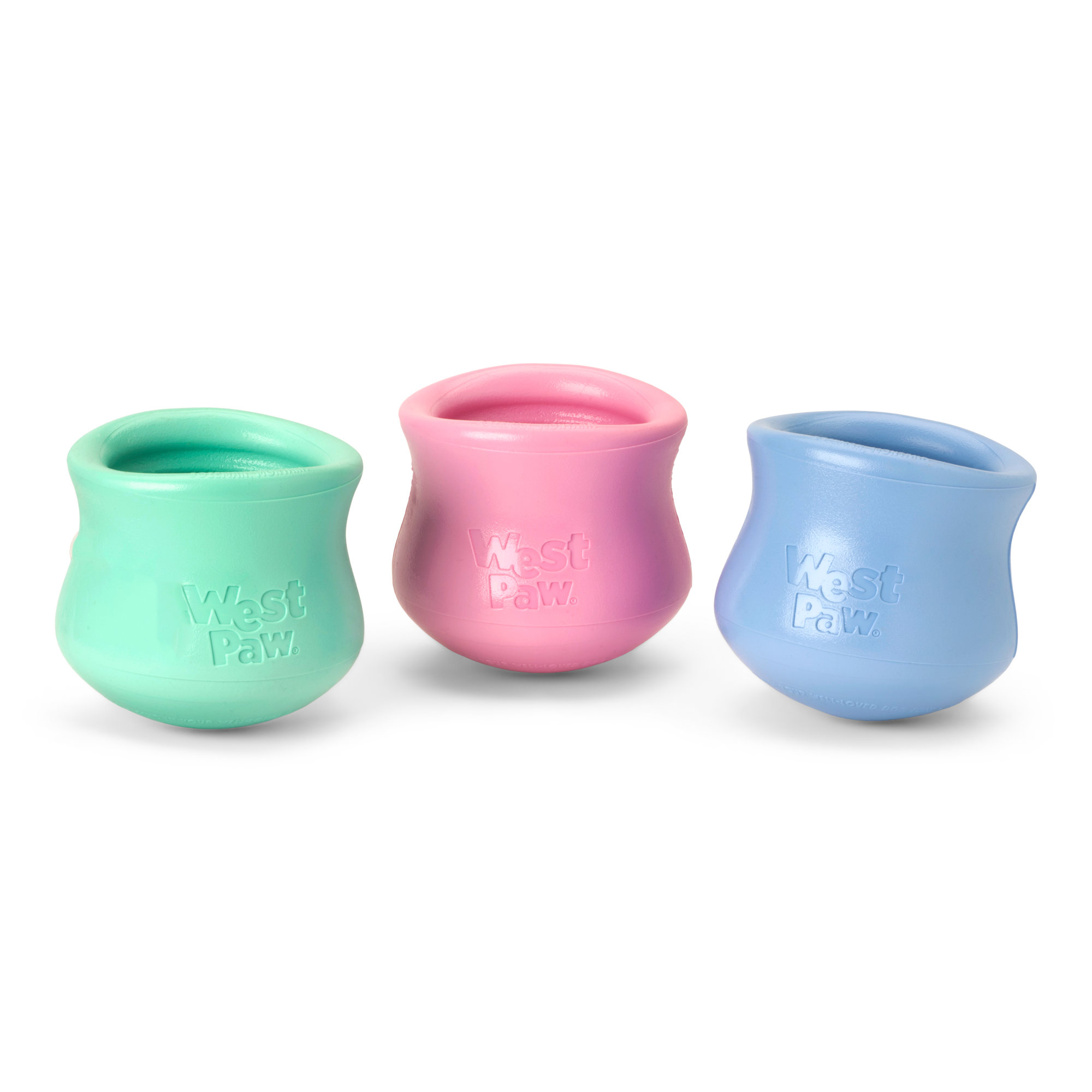 Interactive puzzle, food-dispensing dog toy, Zogoflex Toppl in Periwinkle (Spring Limited Edition)