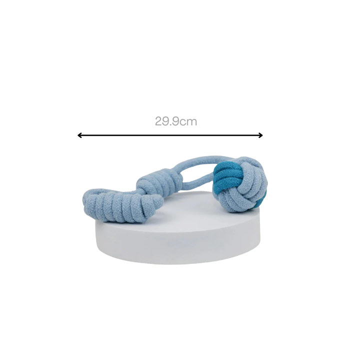 Knotty Interactive Upcycled Cotton Rope Tug Toy Set, Sky and Cloud