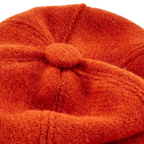 LISH Dog Baker Boy Hat, Bardsey Harris Tweed Orange