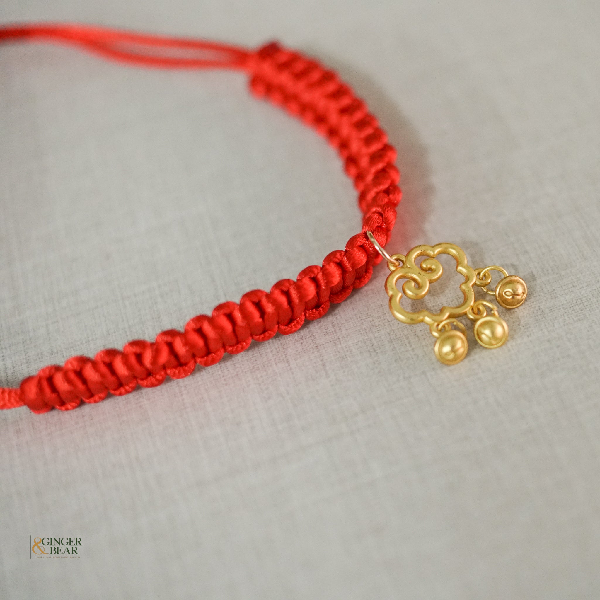 Lunar New Year Knotted Necklace for Dogs and Cats