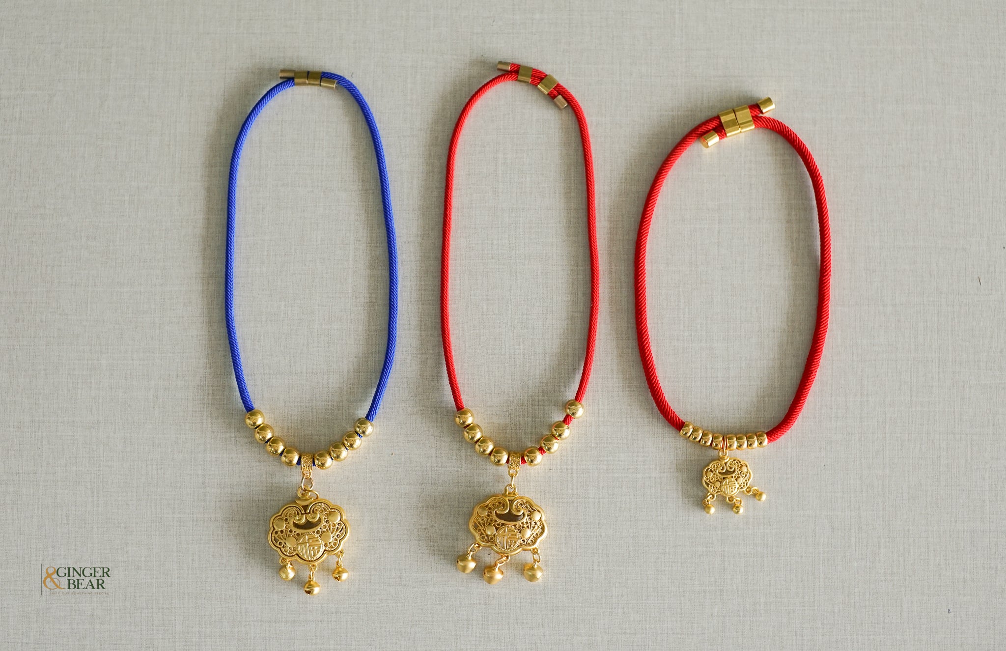 Lunar New Year Necklace for Dogs and Cats, Longevity Lock