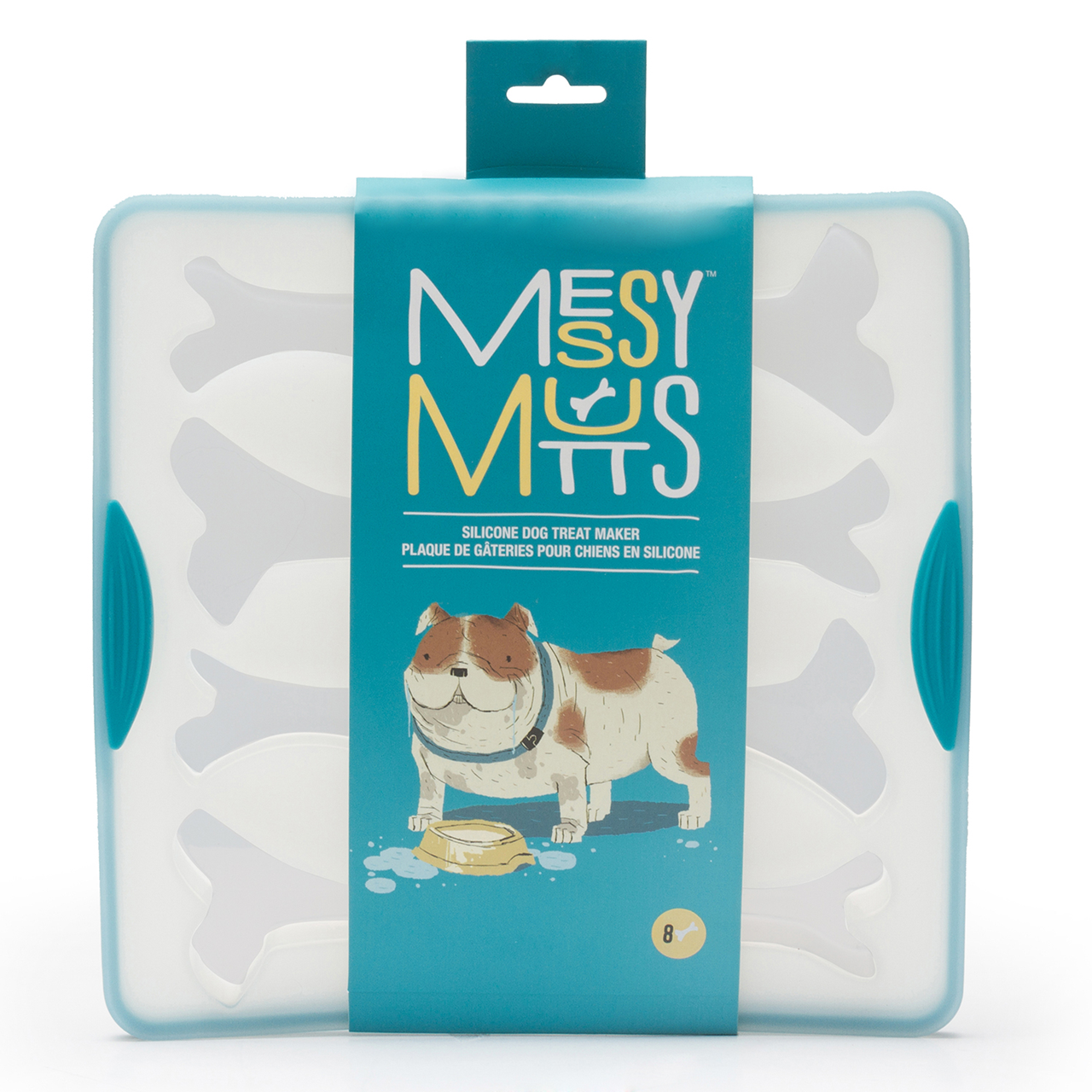 Messy Mutts Silicone Bake & Freeze Dog Treat Making Mold - Bones