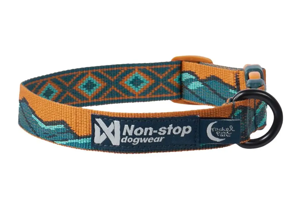 Non-Stop Dog Wear: Rachel Pohl Signature Series Trail Quest Dog Collar Teal/Oak