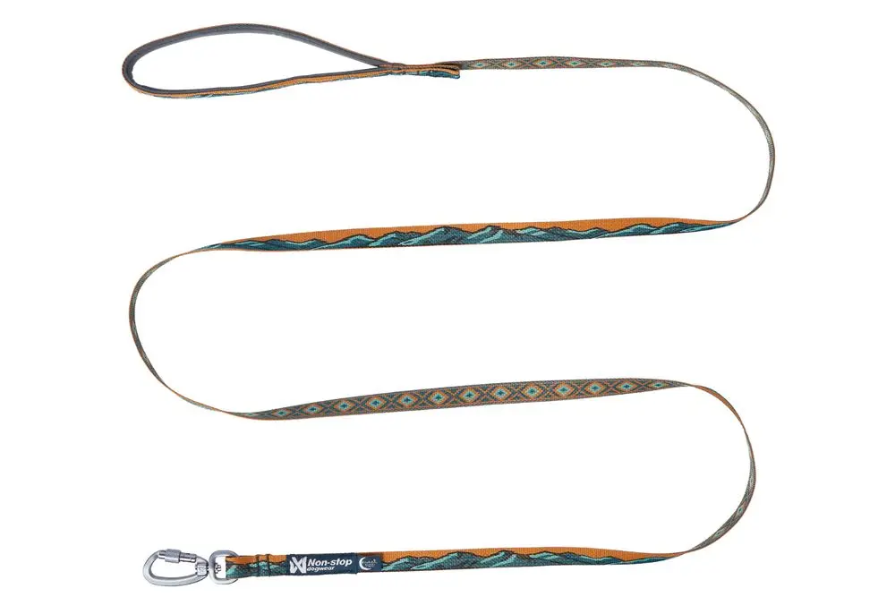 Non-Stop Dog Wear: Rachel Pohl Signature Series Trail Quest Leash Teal/Oak