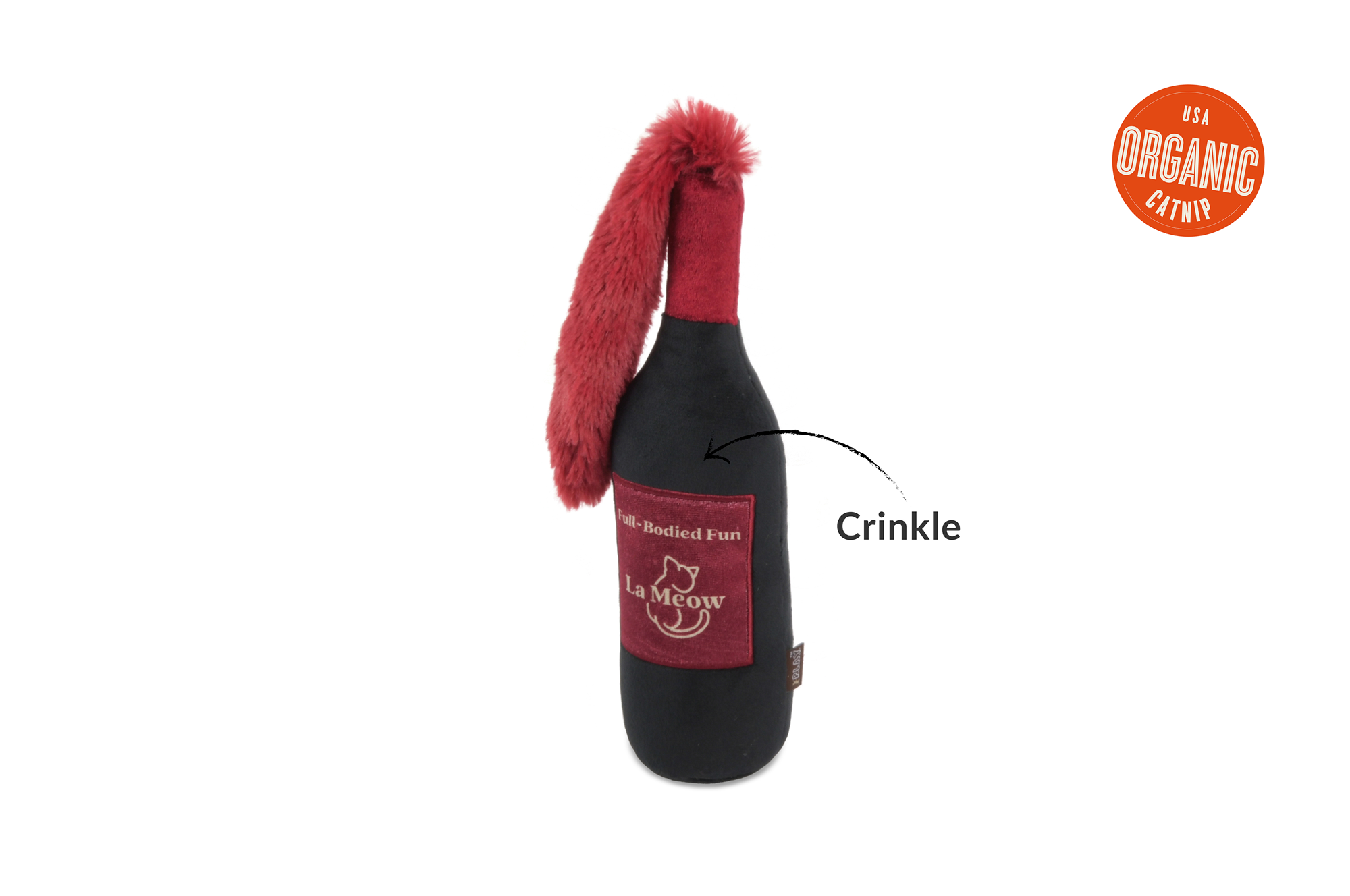 [Pre-Order] P.L.A.Y. Feline Frenzy, Catnip Kicker Toy set: Red Wine