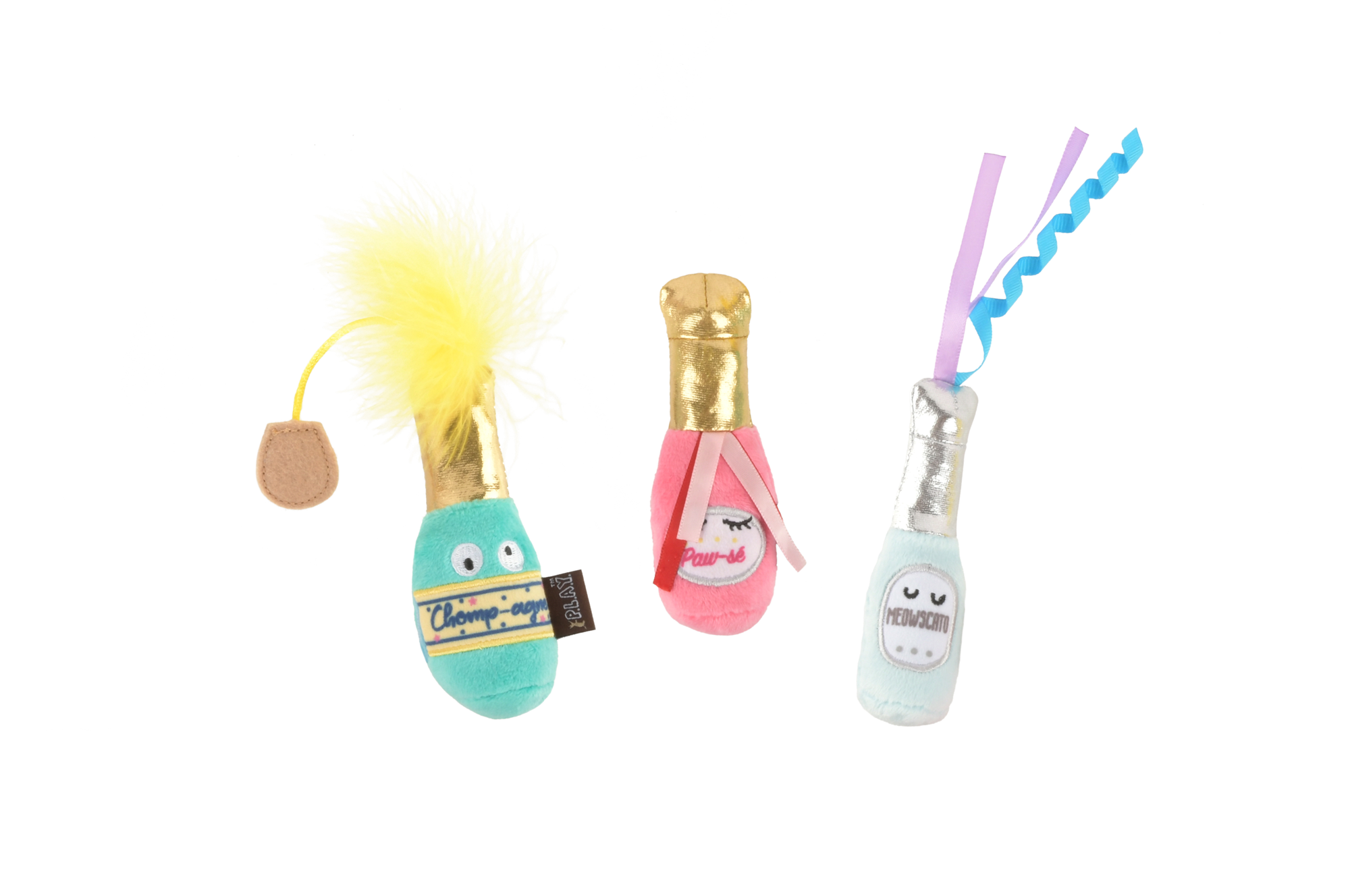 [Pre-Order] P.L.A.Y. Feline Frenzy, Catnip Toy set: 3 Wine