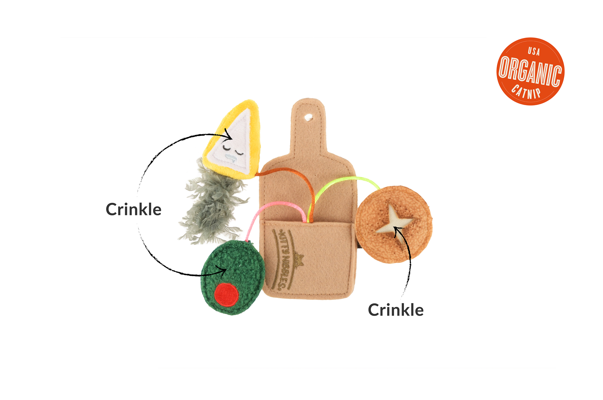 [Pre-Order] P.L.A.Y. Feline Frenzy, Catnip Toy set: Charcuterie Board