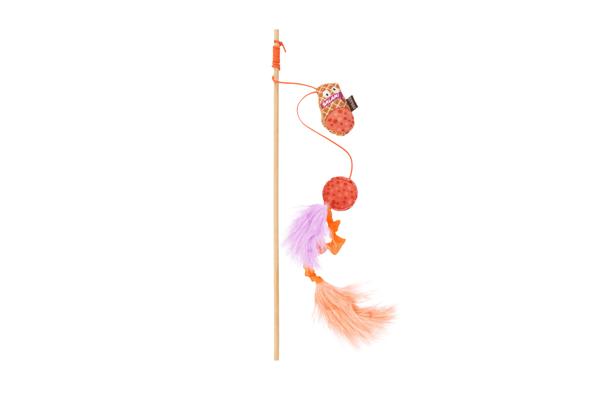 [Pre-Order] P.L.A.Y. Feline Frenzy, Wand Cat Toy: Salami