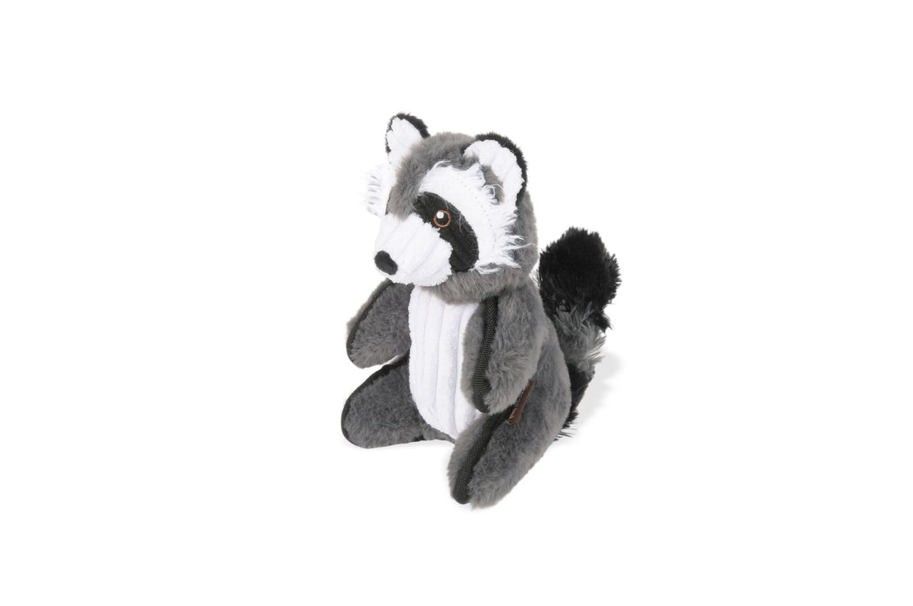 P.L.A.Y. Forest Friends Squeaky Plush Dog toys, Robby the Raccoon