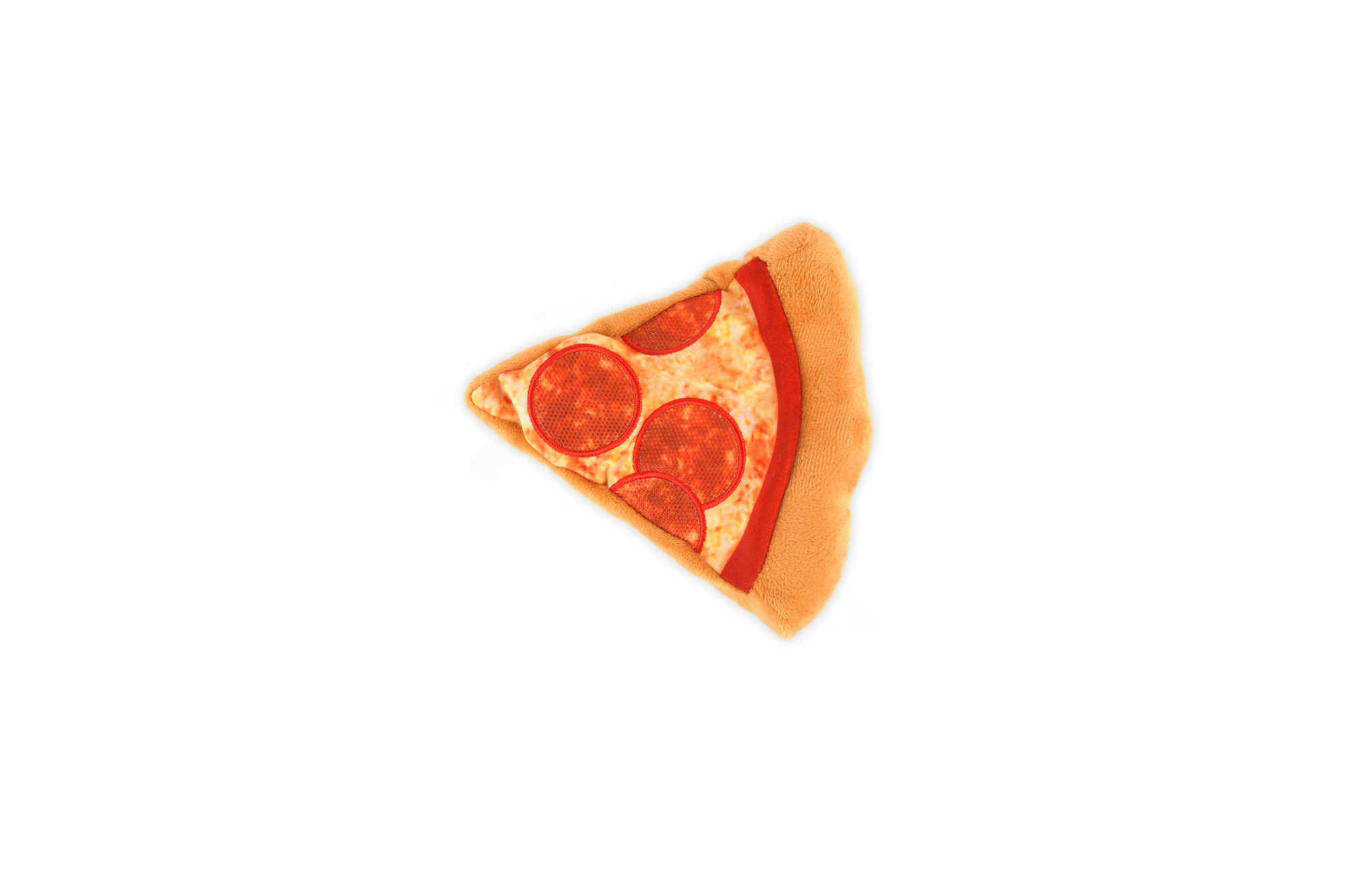 [Pre-Order] P.L.A.Y. Snack Attack Squeaky Plush Dog toys, Puppy-roni Pizza (mini sized)
