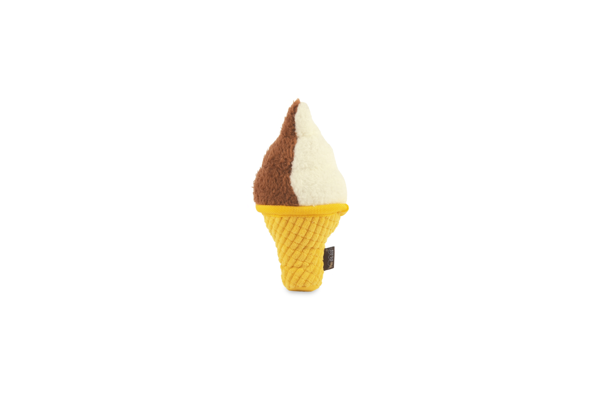 [Pre-Order] P.L.A.Y. Snack Attack Squeaky Plush Dog toys, Swirls n Slobbers Soft Serve (mini sized)