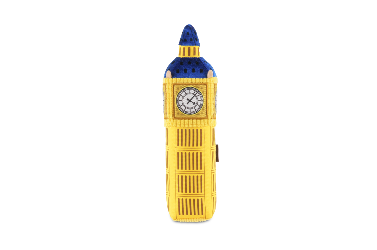 P.L.A.Y. Totally Touristy Squeaky Plush Dog toys, Big Ben