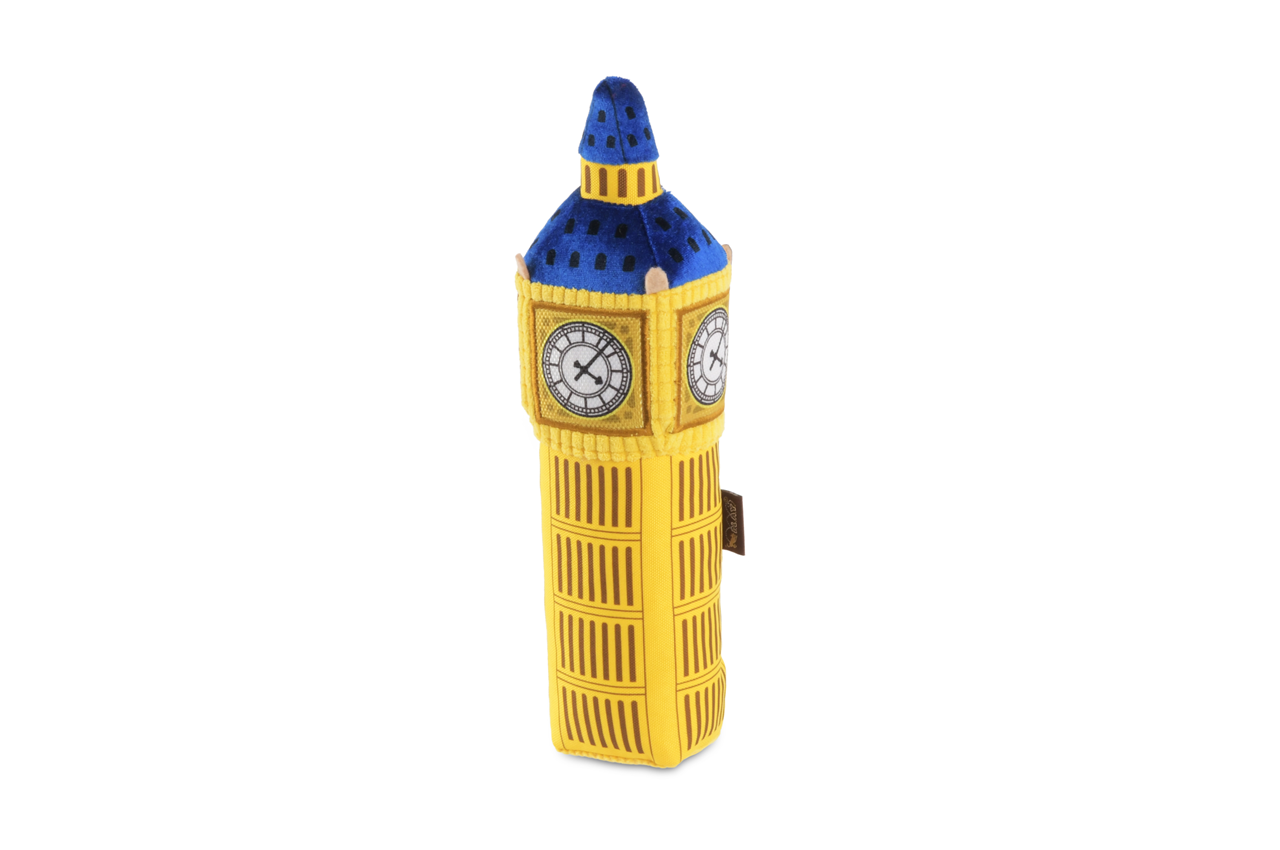 P.L.A.Y. Totally Touristy Squeaky Plush Dog toys, Big Ben