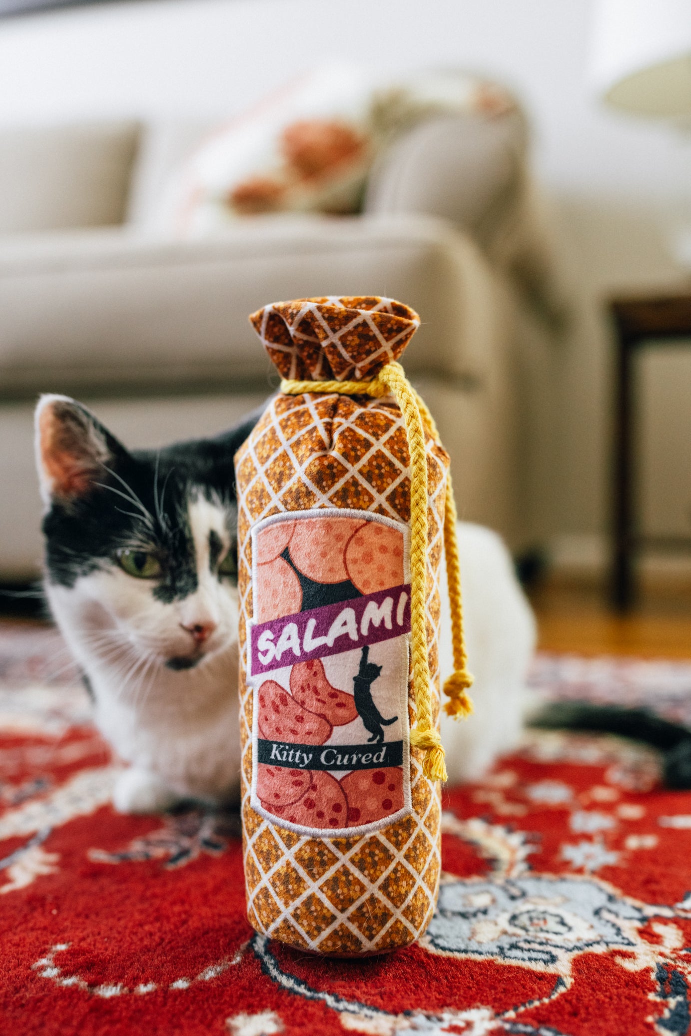 [Pre-Order] P.L.A.Y. Feline Frenzy, Catnip Kicker Toy set: Salami Slammer
