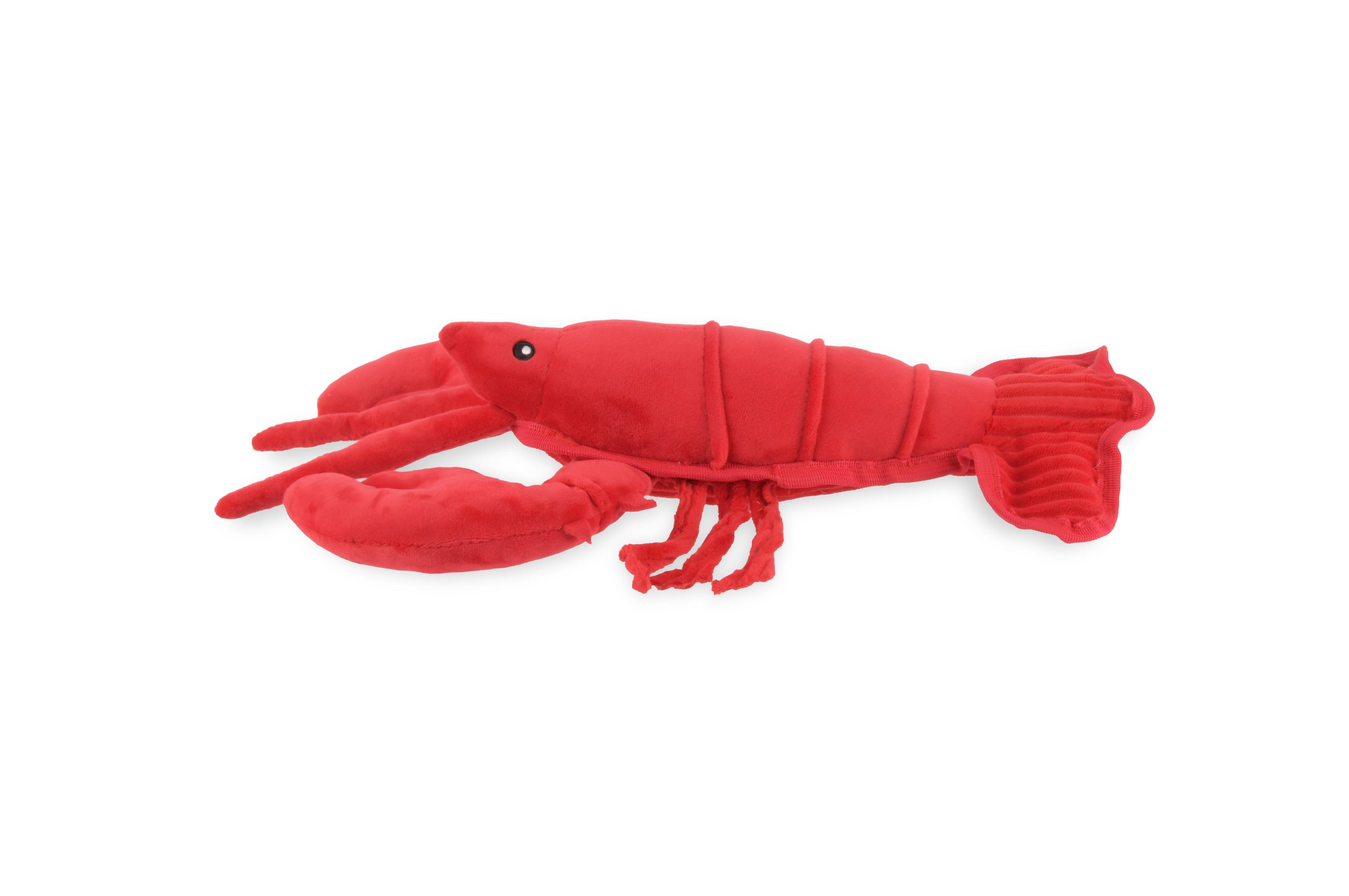 P.L.A.Y. Ocean Buddies Lemmy the Lobster red interactive plush dog toy with large squeaky claws