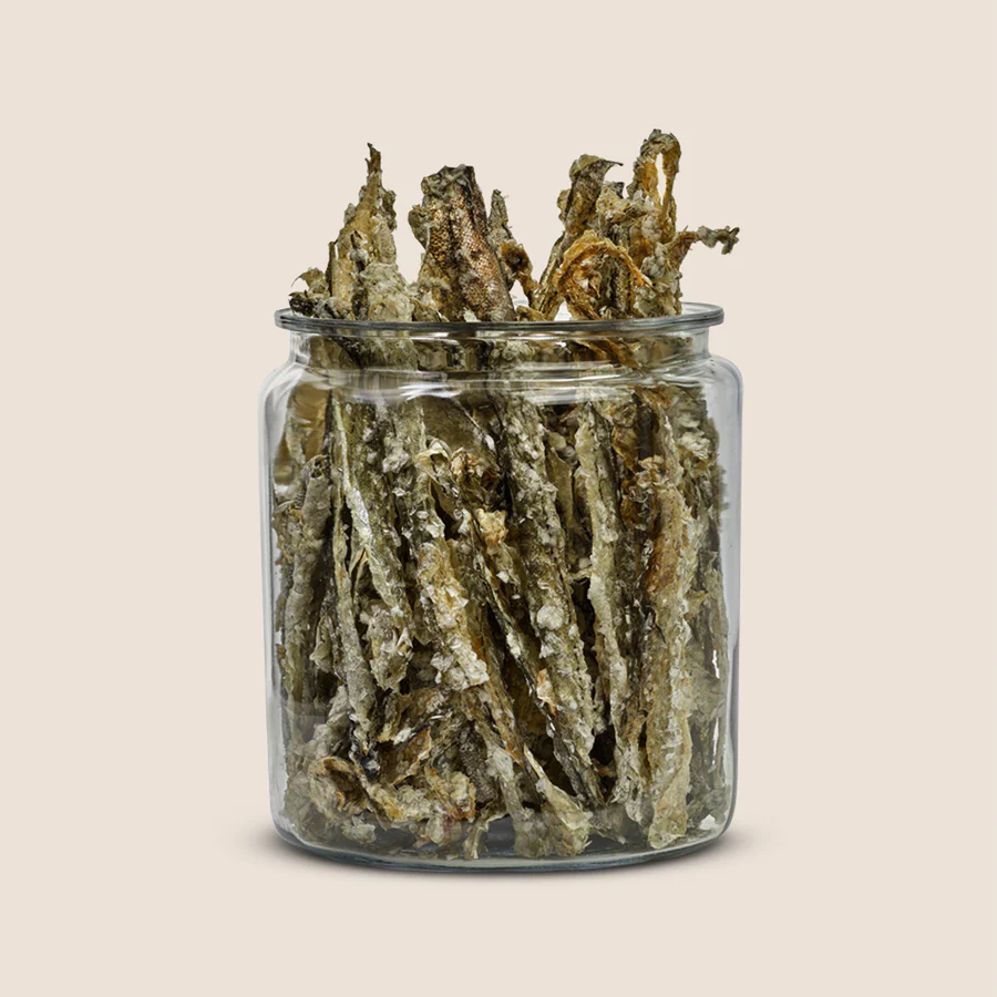 Polkadog Dog and Cat Treats, Haddock Skins 2oz tube