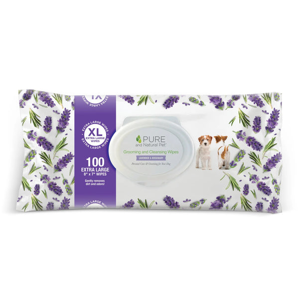 Pure and Natural Dog Grooming and Cleansing Wipes