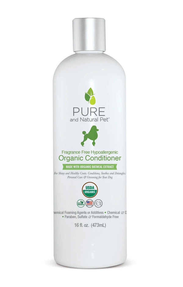 Pure and Natural Organic Dog Conditioner: Fragrance Free Hypoallergenic
