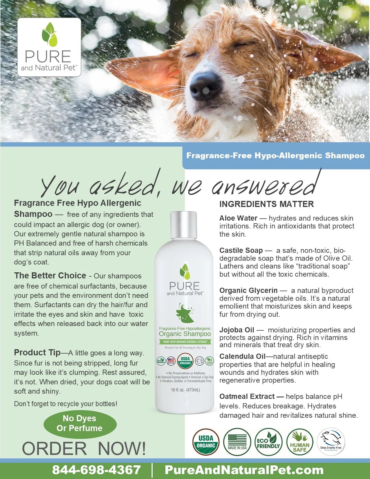 Fragrance free dog shampoo hotsell