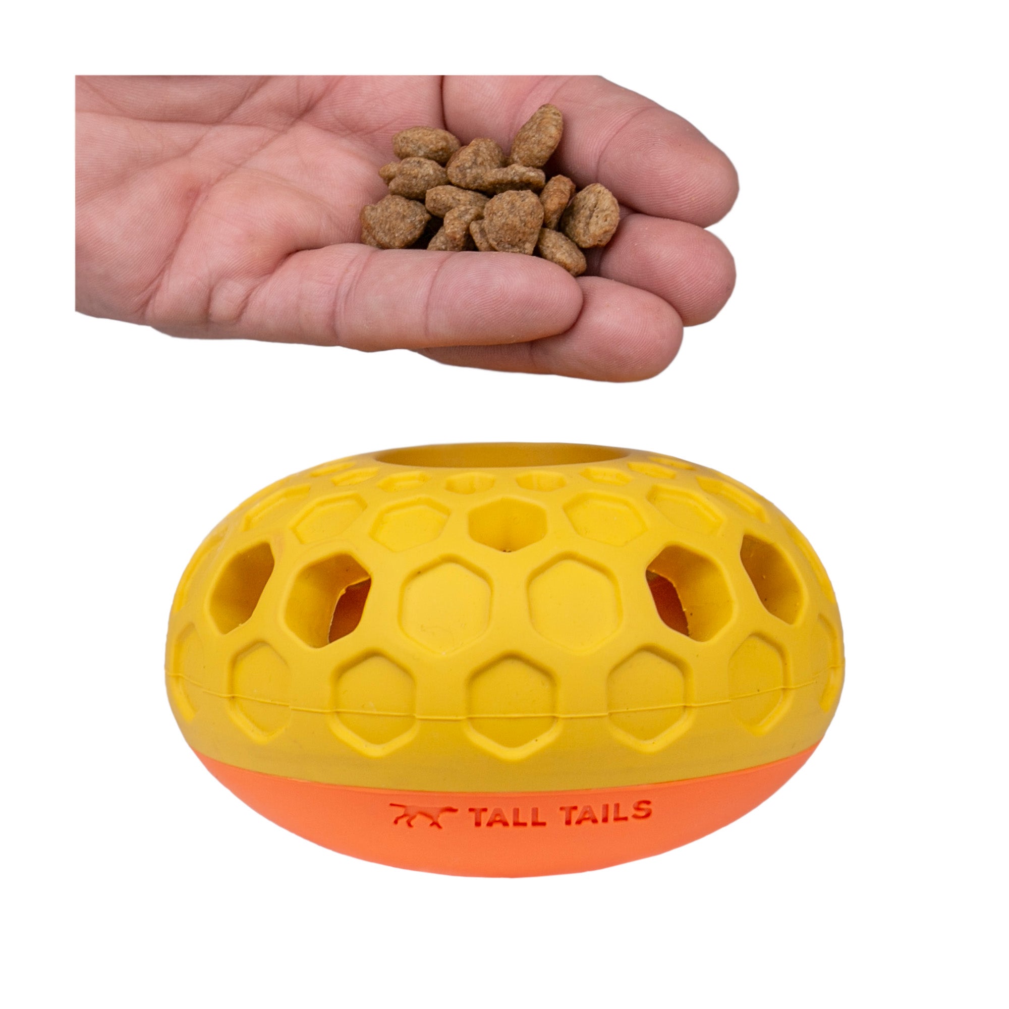 Interactive Treat Dispensing Puzzle Rubber Dog Toy: Bee Hive