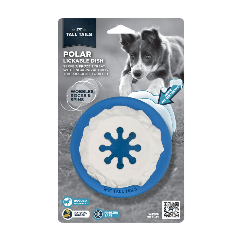 Interactive Treat Dispensing Puzzle Rubber Dog Toy: Polar Freezable