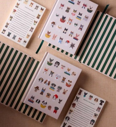 Rifle Paper Co Studious Dogs Embroidered Journal | Lined Pages