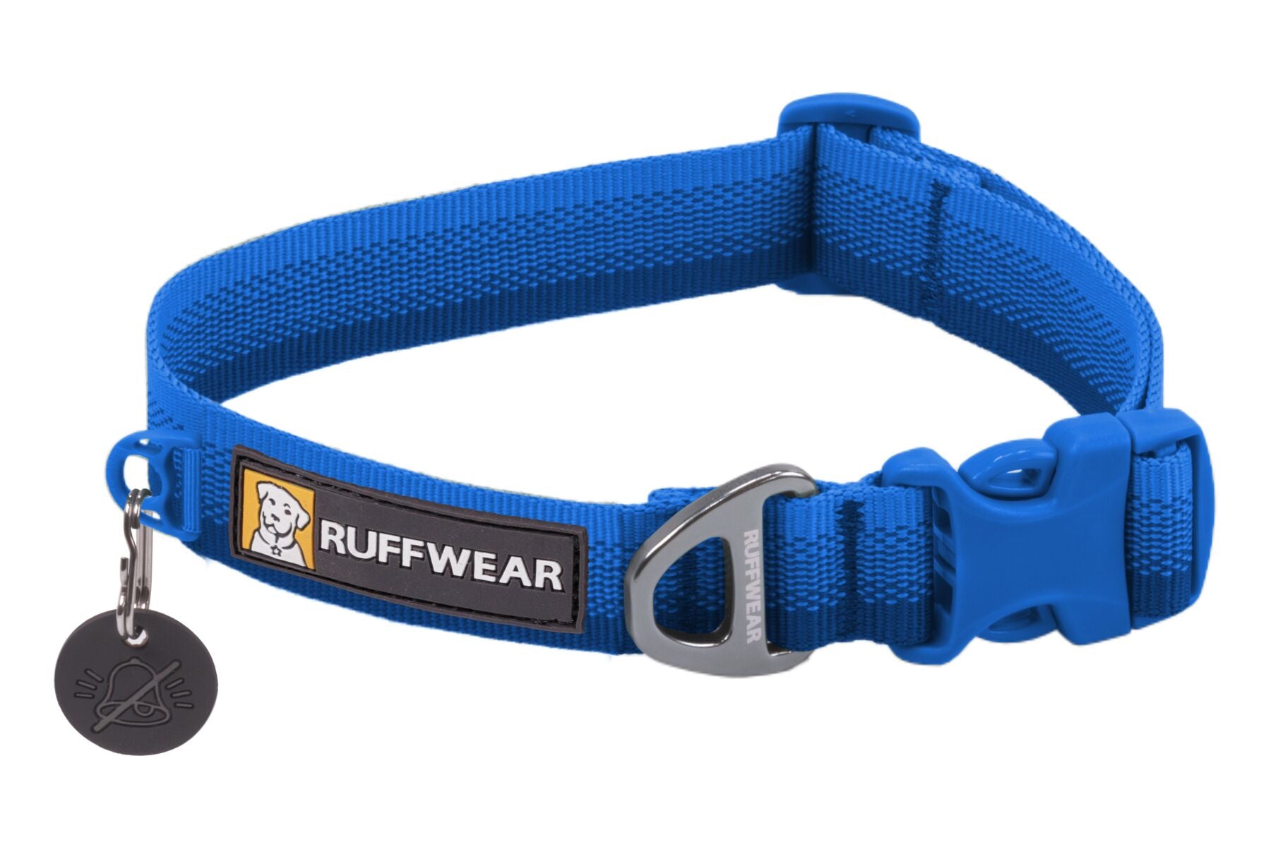 Premium Ruffwear Front Range everyday dog collar made from eco-friendly, colour-fast recycled webbing.