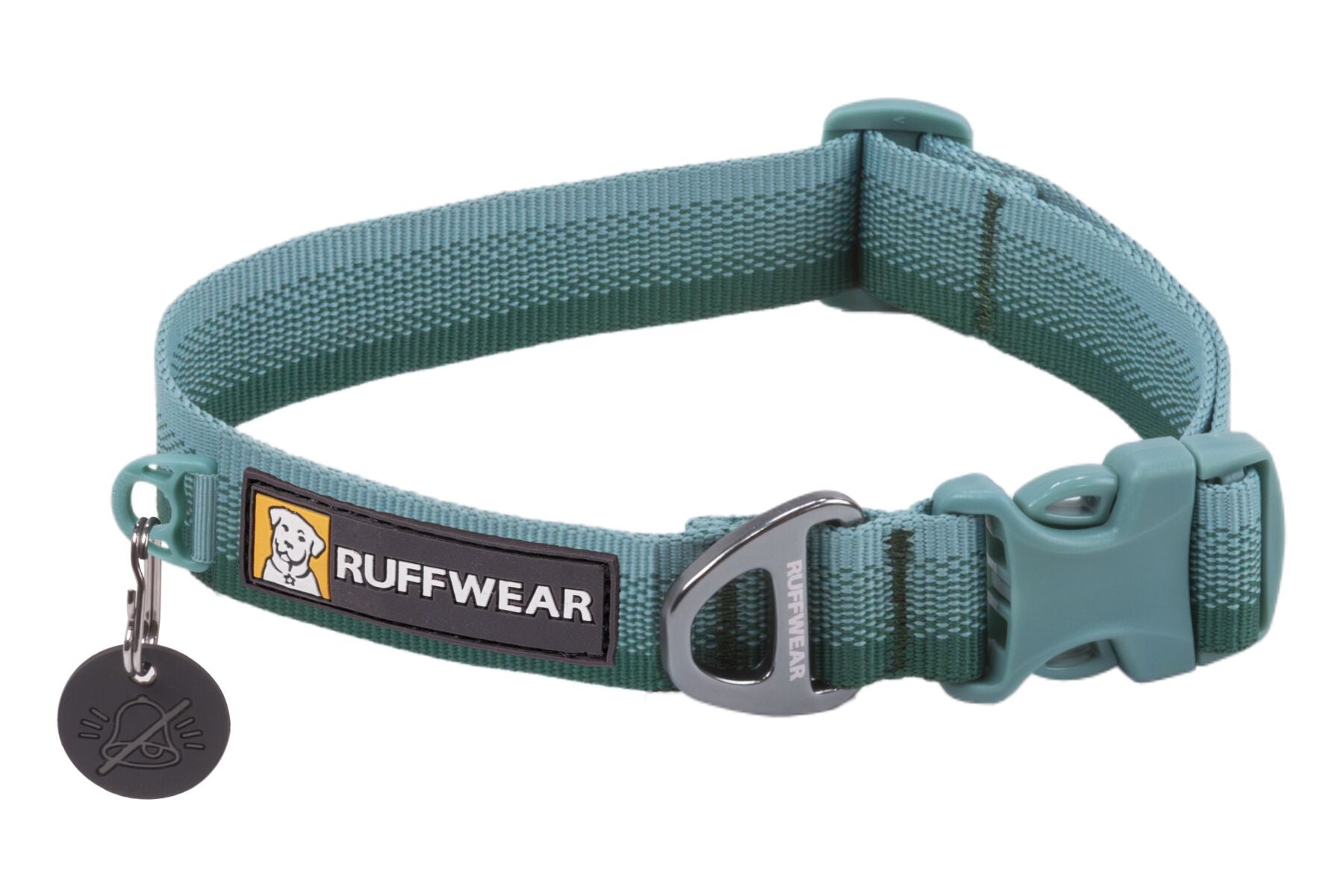 Premium Ruffwear Front Range everyday dog collar made from eco-friendly, colour-fast recycled webbing.