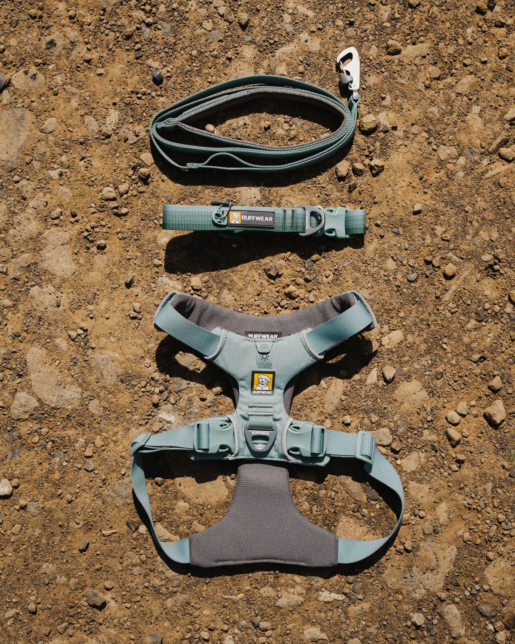Premium Ruffwear Front Range everyday dog collar made from eco-friendly, colour-fast recycled webbing.