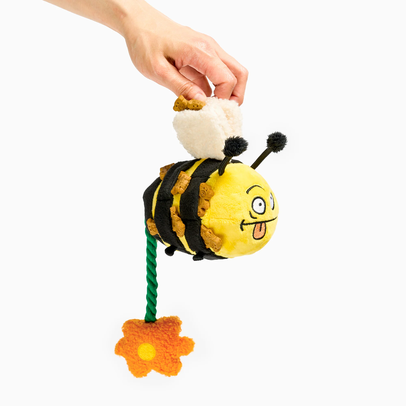 Squeaky Interactive Nosework Dog Toy, Bee Happy