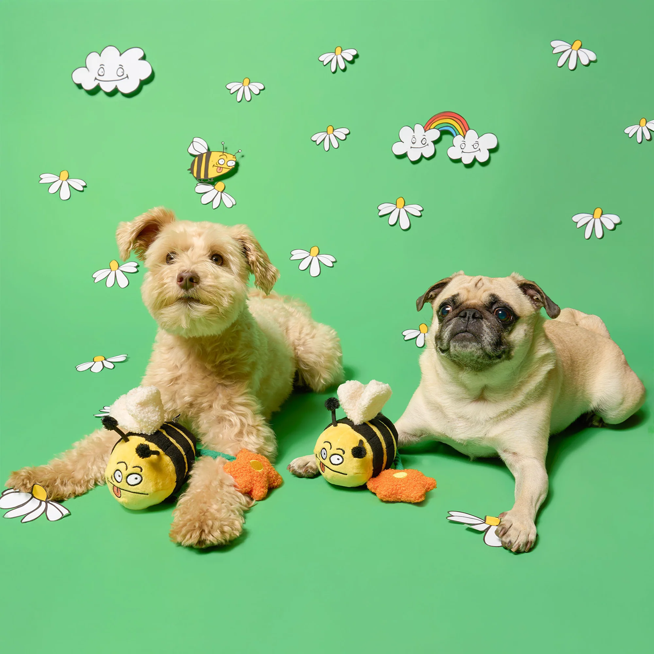 Squeaky Interactive Nosework Dog Toy, Bee Happy