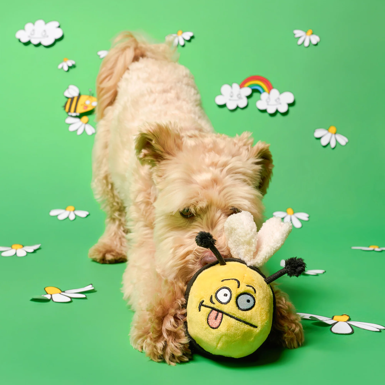 Squeaky Interactive Nosework Dog Toy, Bee Happy