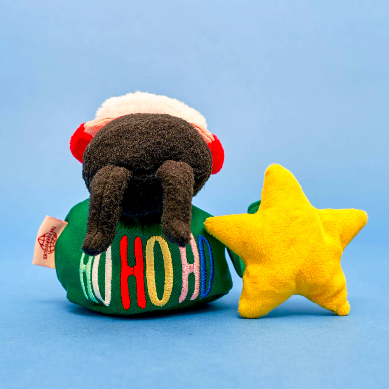 Squeaky Interactive Nosework Dog Toy, Santa Paws