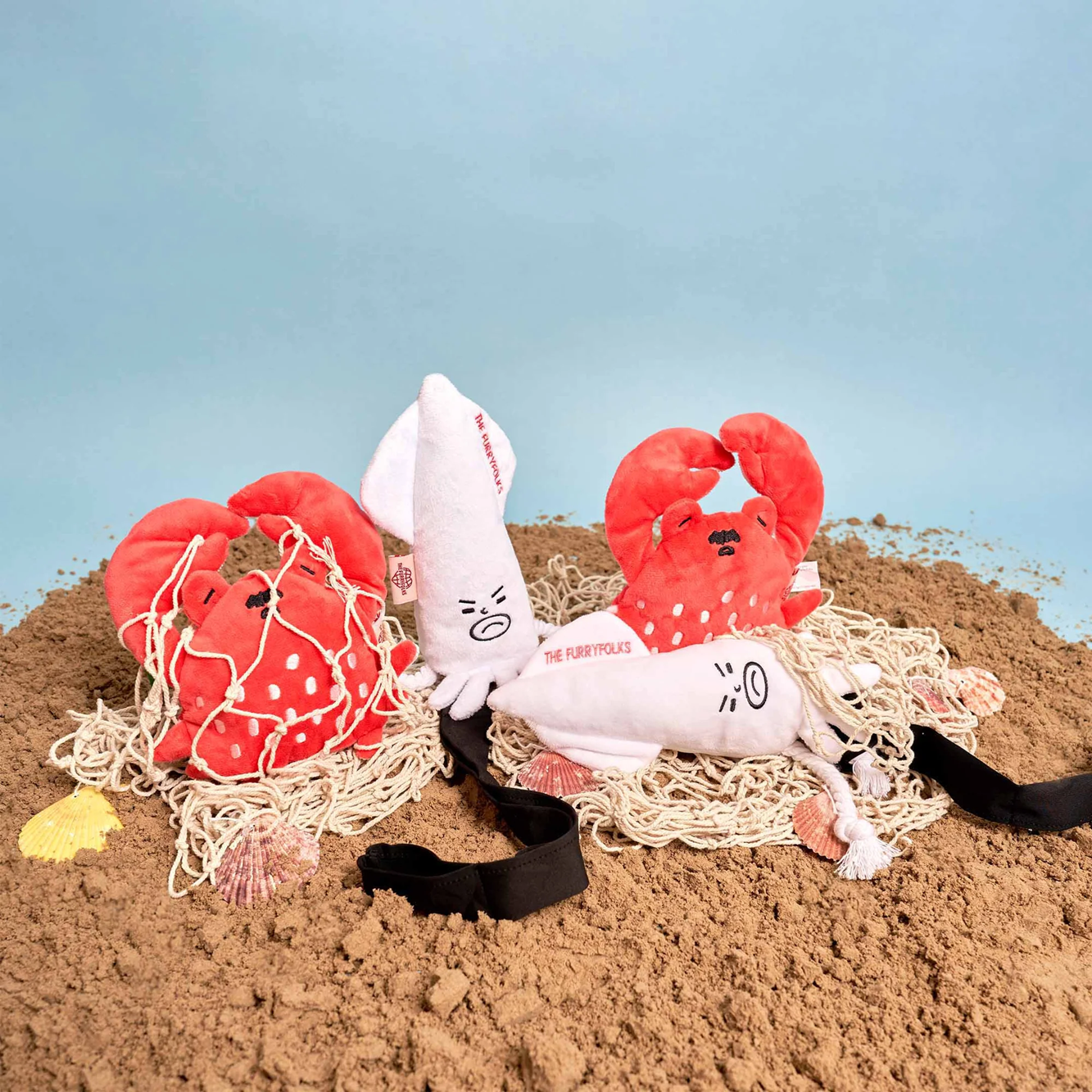 Squeaky Interactive Nosework Dog Toy, Uncle Crab