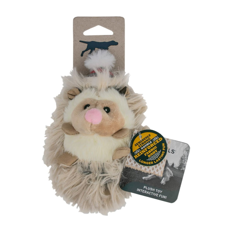 Squeaky Plush Dog Toy: Mini Holiday Hedgehog
