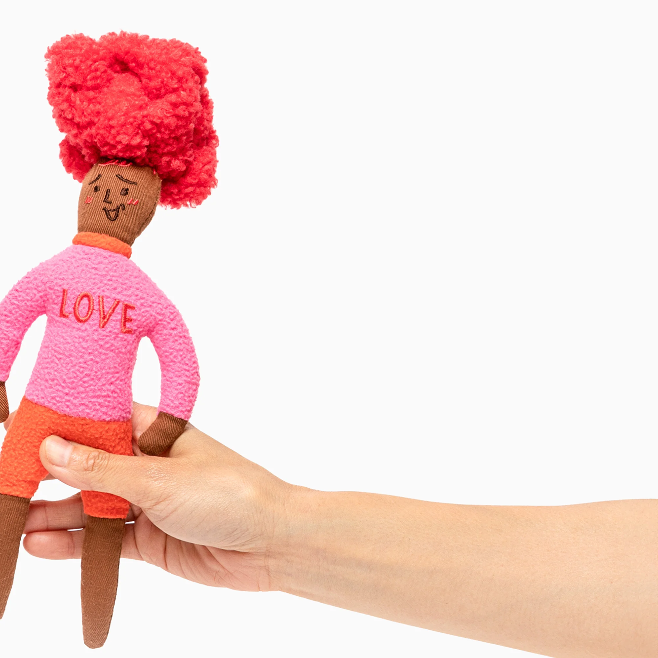 Squeaky Interactive Hooman Nosework Dog Toy, Love