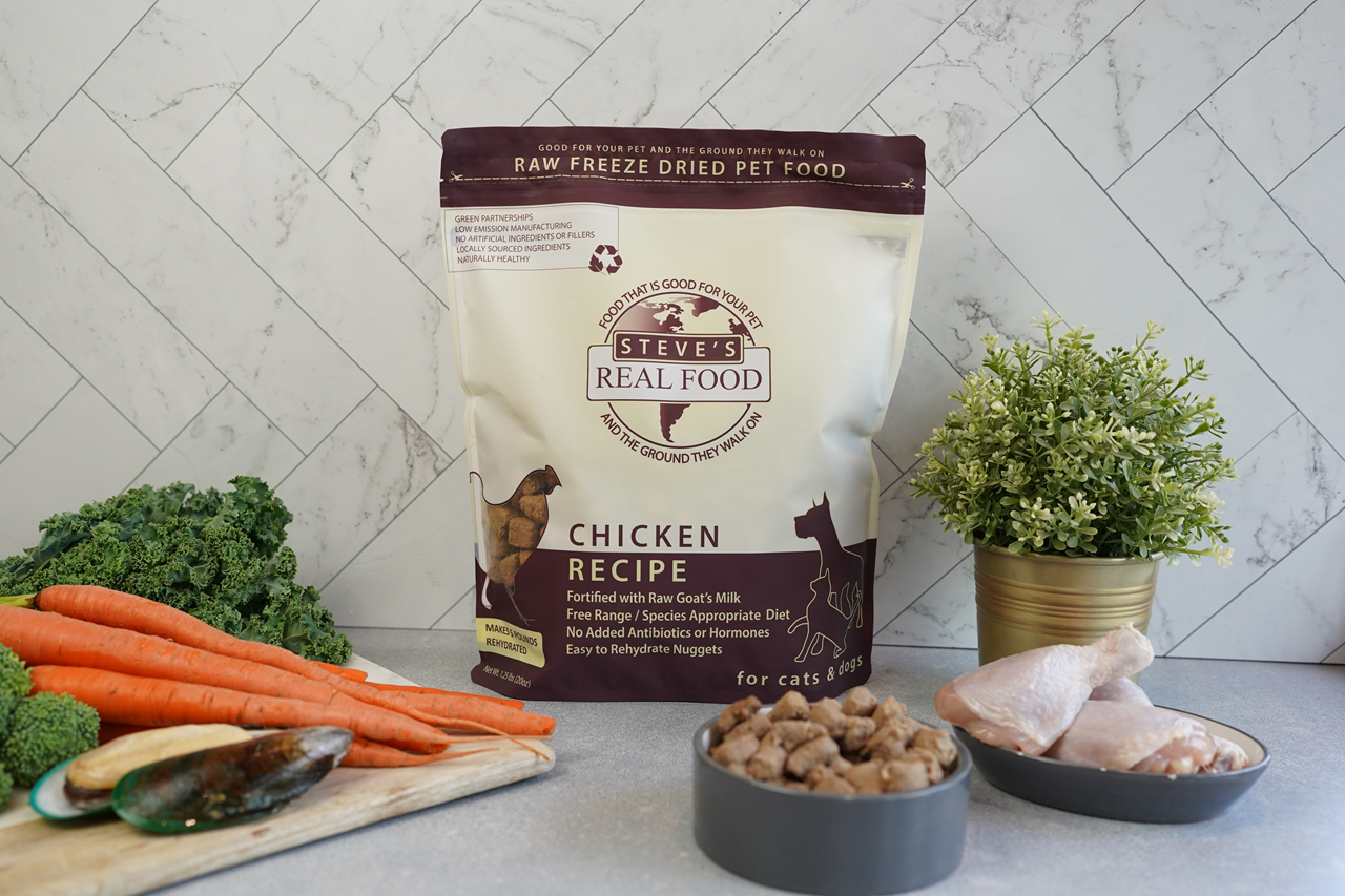 Steve's Real Food Freeze-Dried Raw Dog Food, Chicken Recipe