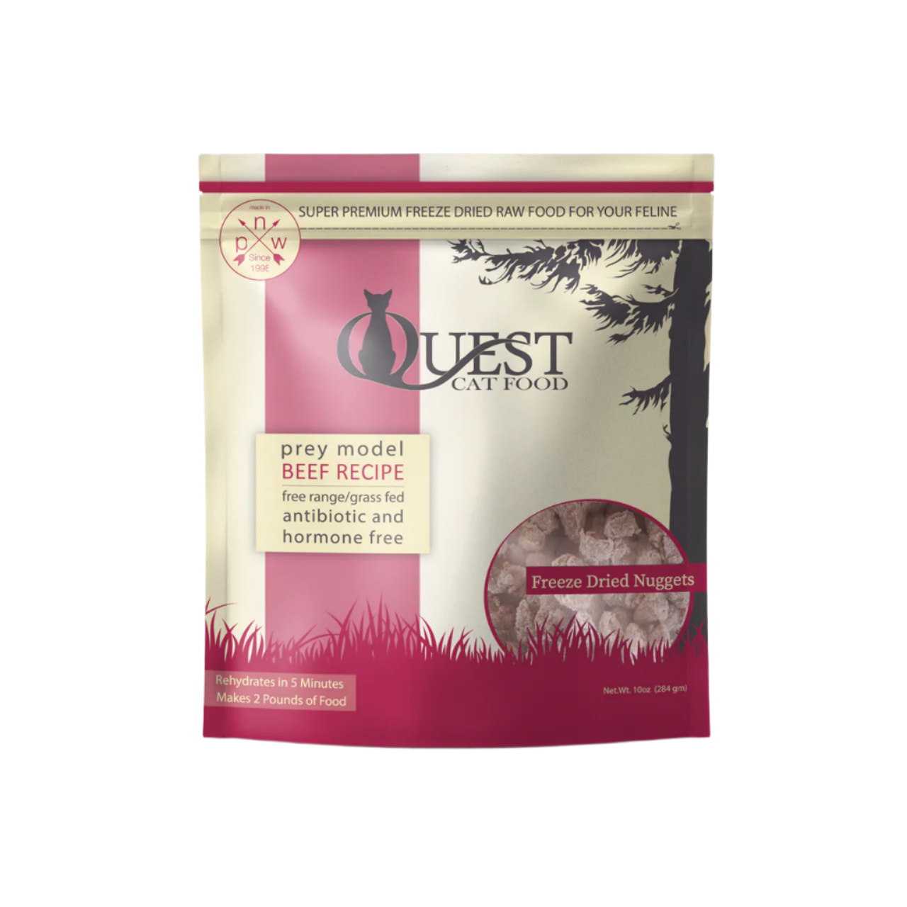 Steve's Real Food Quest Freeze-Dried Raw Cat Food, Beef Recipe