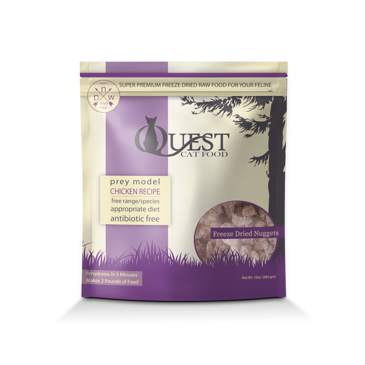 Steve's Real Food Quest Freeze-Dried Raw Cat Food, Chicken Recipe