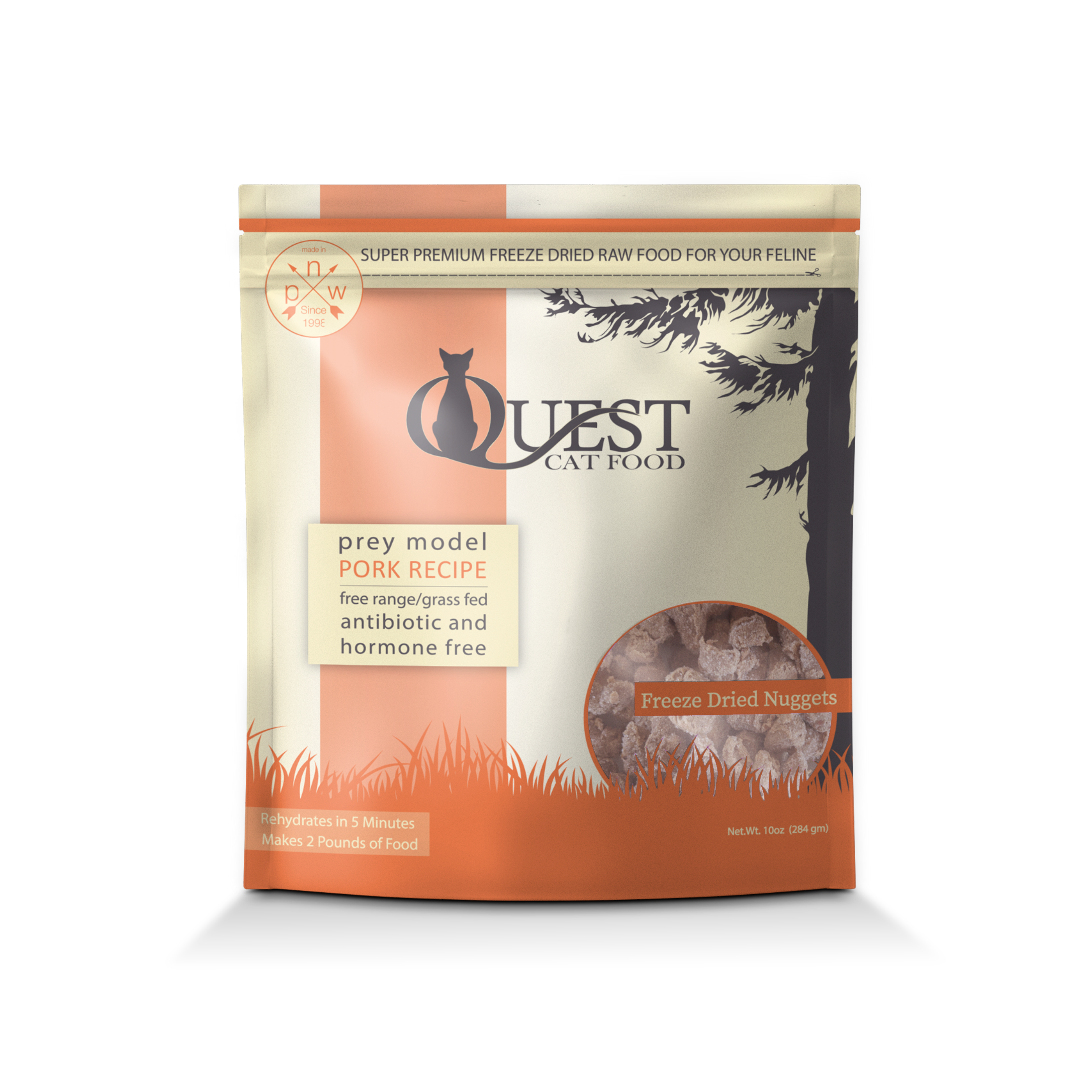 Steve's Real Food Quest Freeze-Dried Raw Cat Food, Pork Recipe