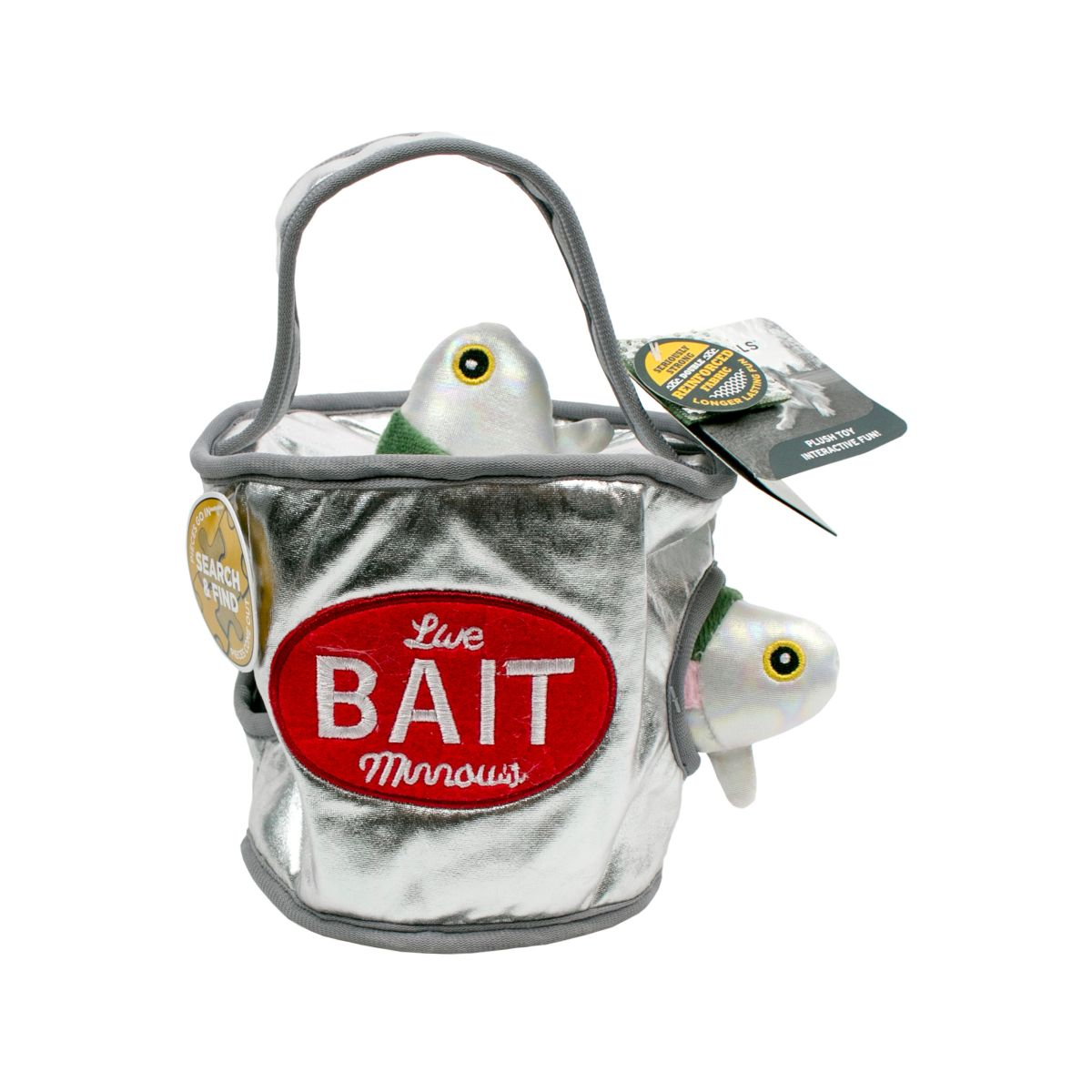 Interactive Squeaky Dog Toy: Bait Bucket Reward Puzzle