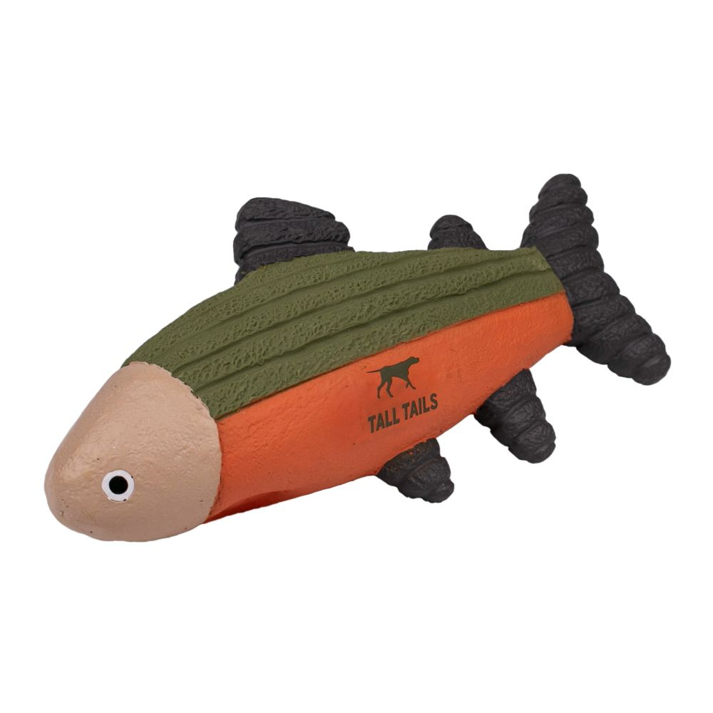 Squeaky Plush Dog Toy: Fish Latex